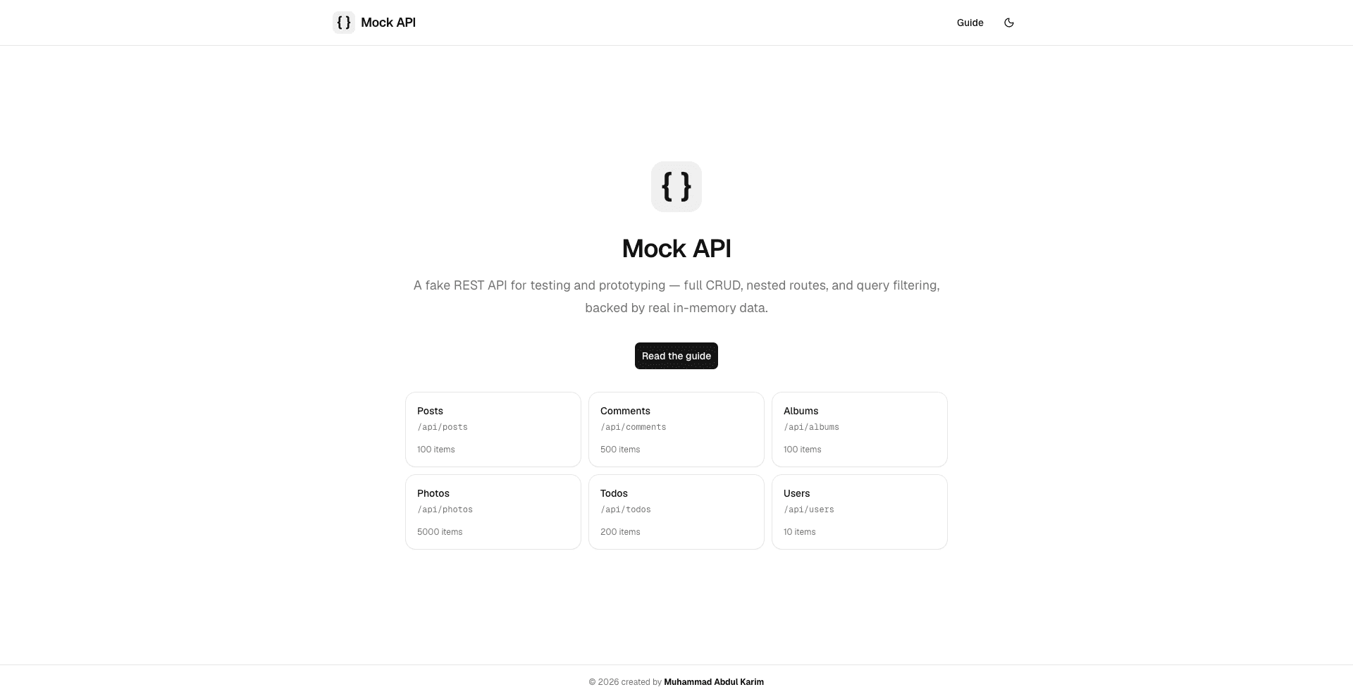 Mock API